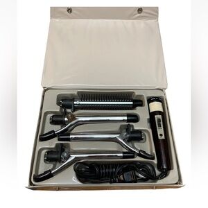 Windmere Four Way Curls 8C-307 Curling Iron Brush Small Med Large Barrel VTG